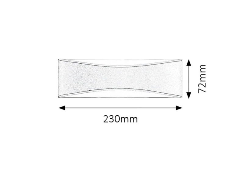 Birmingham – LED външен аплик в антрацит, 230×72мм, 7W, 4000K, IP65