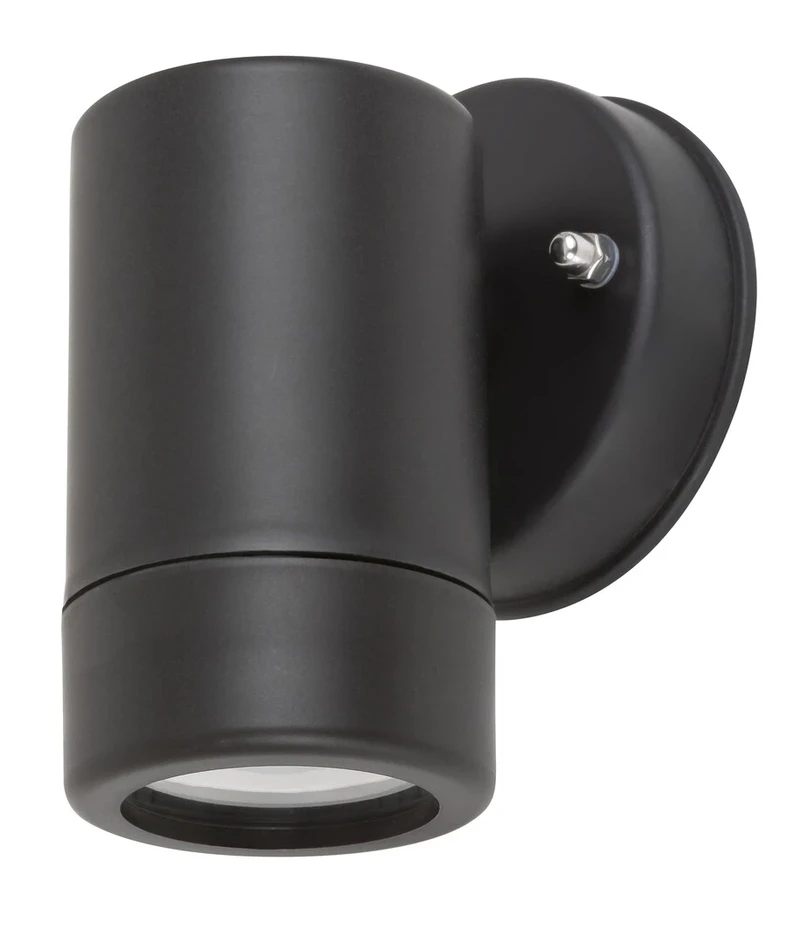 Outdoor Wall Lights Medina – minimalist outdoor wall light in black matt, 80×120mm, 1×GU10, IP44