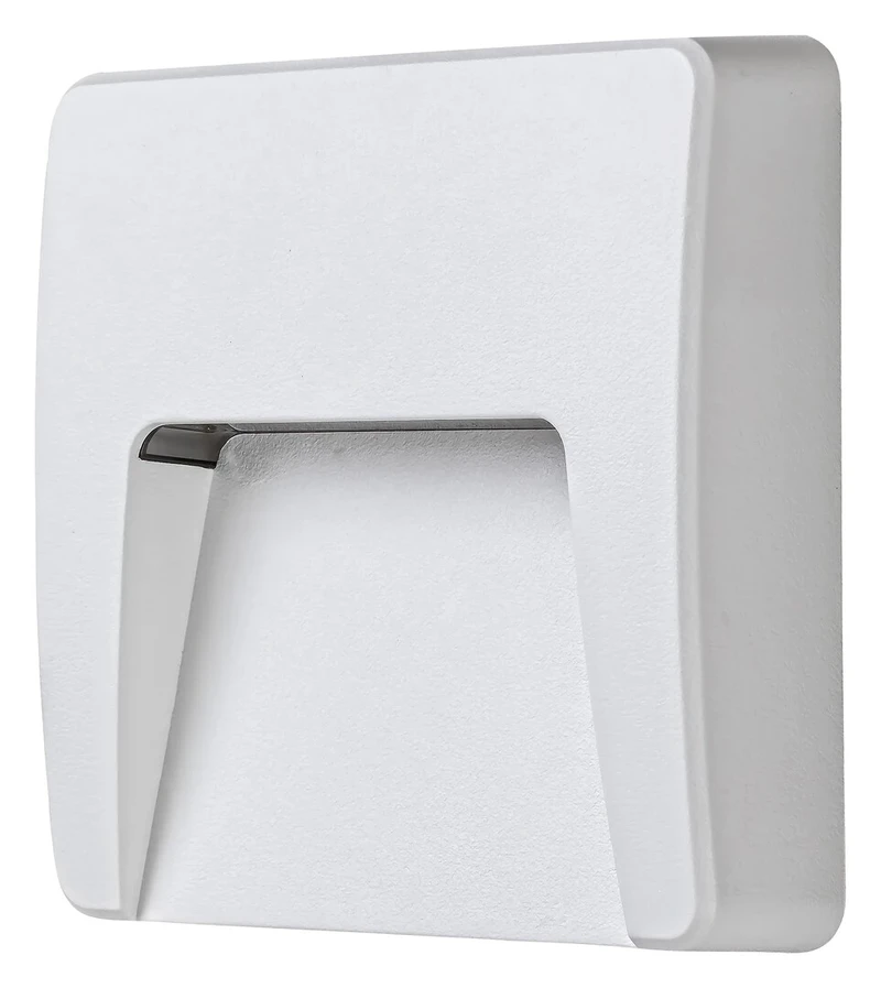 Trento – LED стенна лампа за екстериор в бяло, 120×120мм, 3W, 4000K, IP65