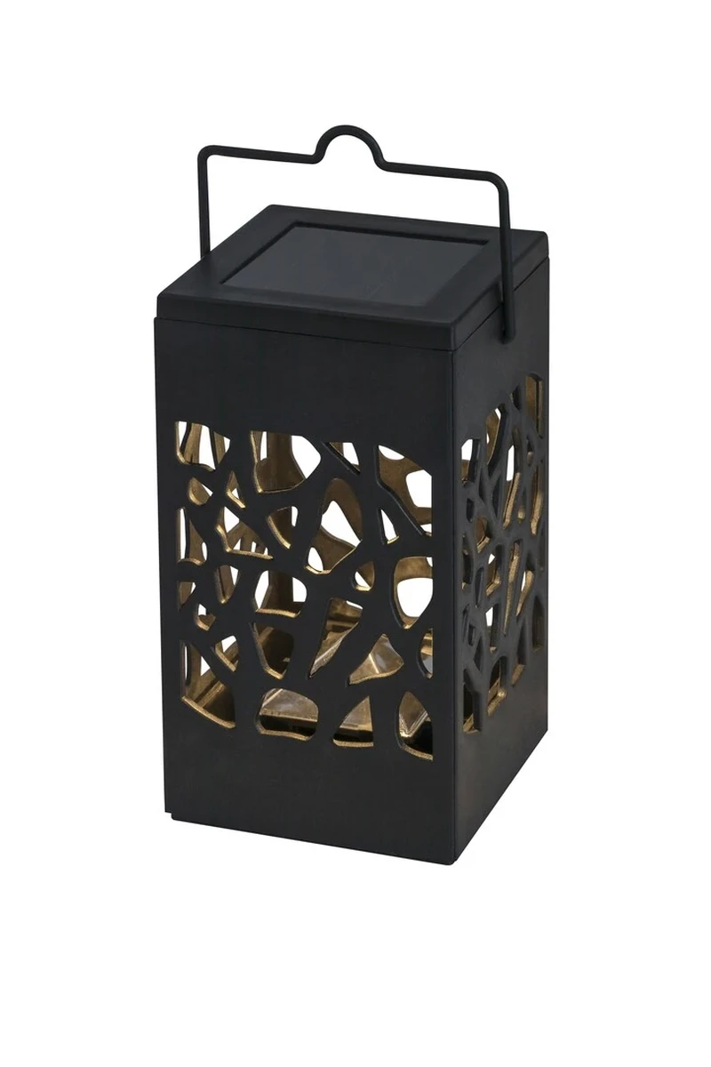 Mora – соларна LED лампа в черно, 60×60мм, 0.07W, 3000K, IP23