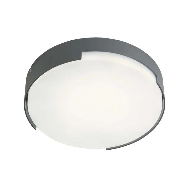 Външни таванни лампи (плафони) Skor 90005 – REDO LED фасаден плафон в антрацит, 16W, 3000K, IP54