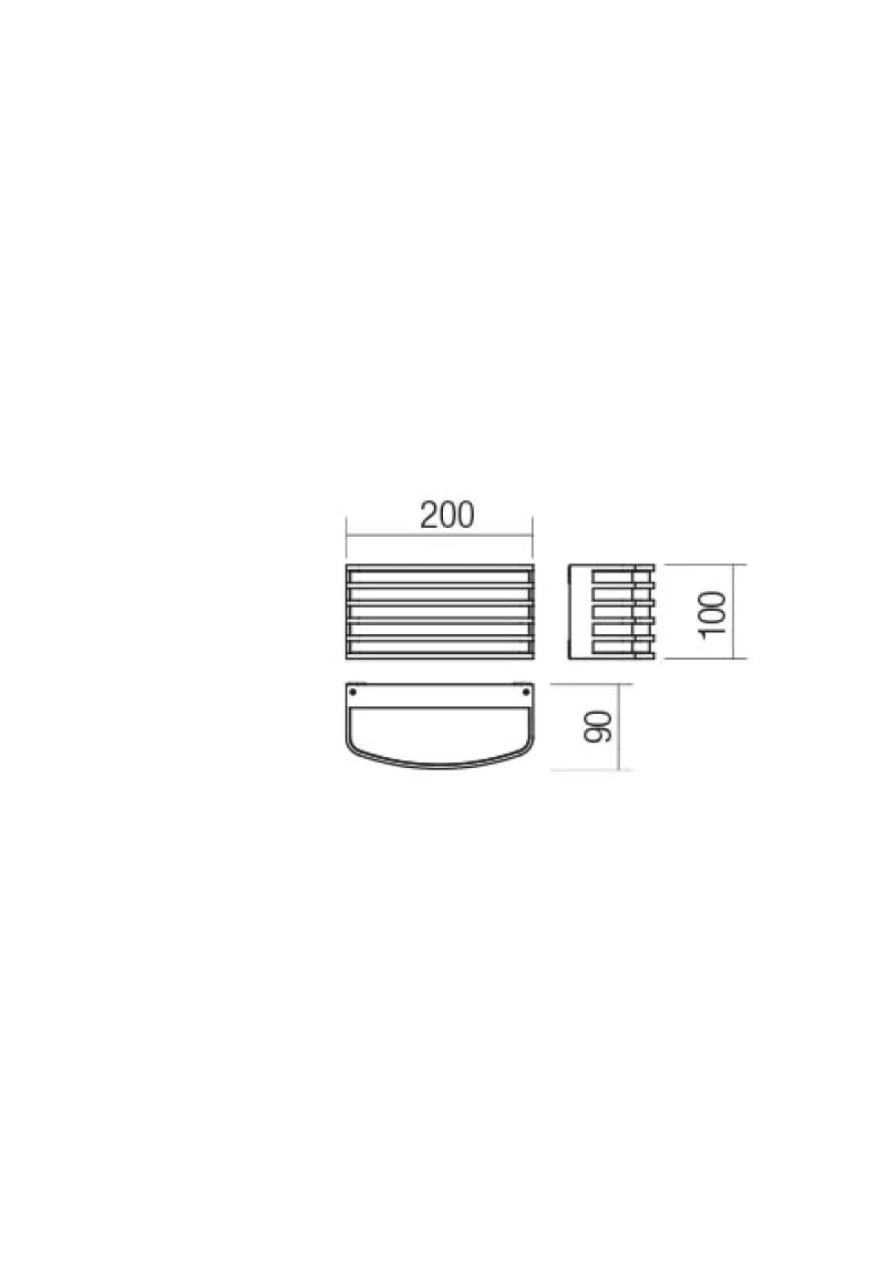 Sebra 90038 – REDO LED фасаден аплик в антрацит, 1x15W, 3000K, IP65