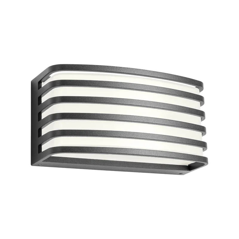 Външно стенно осветление Sebra 90038 – REDO LED фасаден аплик в антрацит, 1x15W, 3000K, IP65