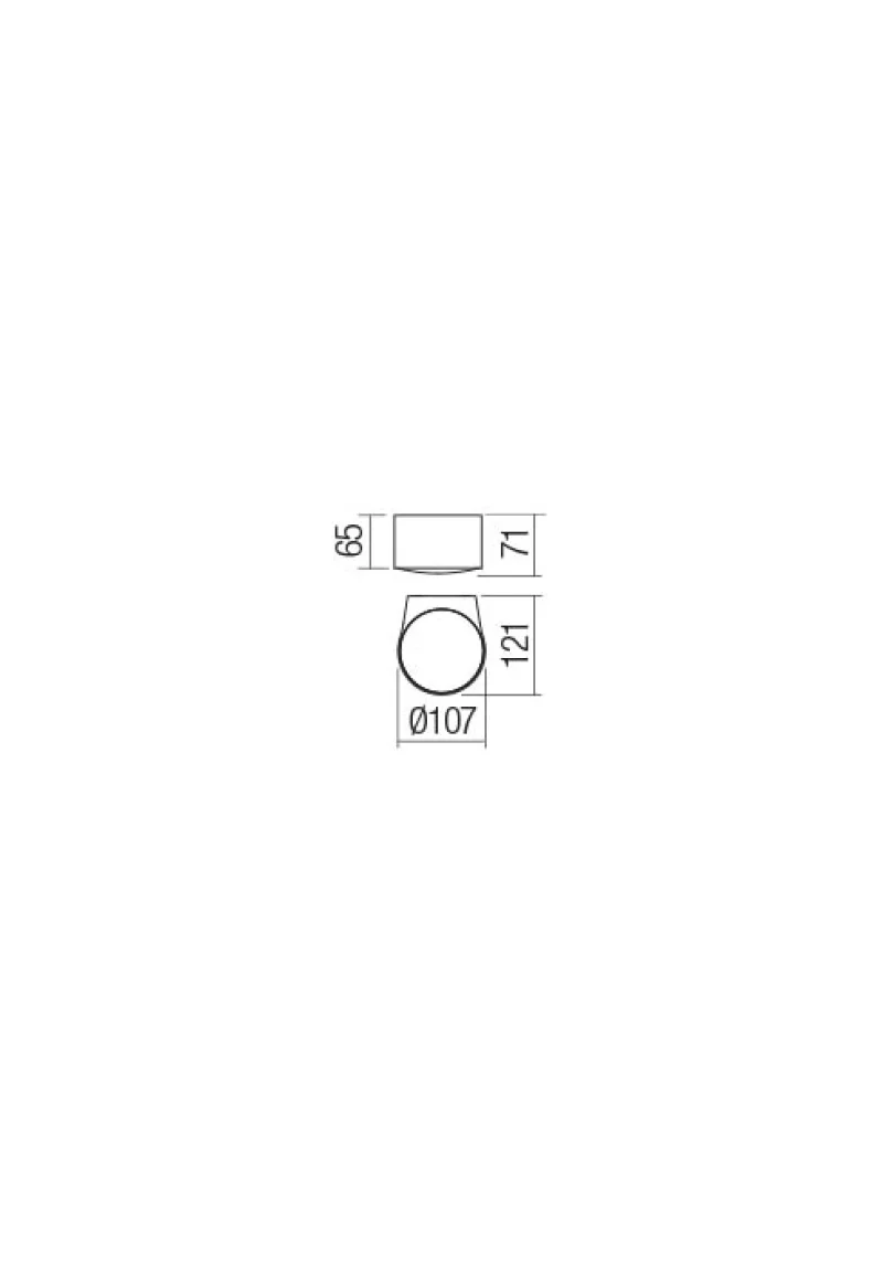Log 90061 – REDO LED facade wall light in dark grey, 1x6W, 3000K, IP65