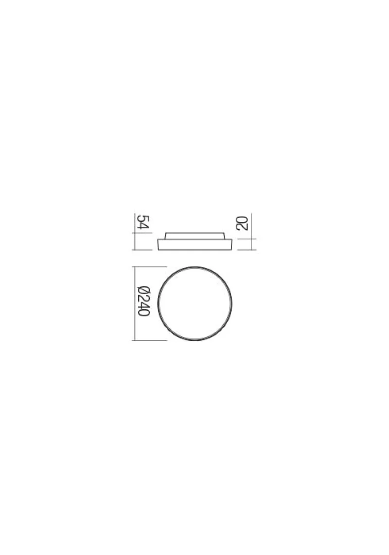Discus 90065 – REDO LED фасаден аплик в черен мат, 12W, 3000K, IP65