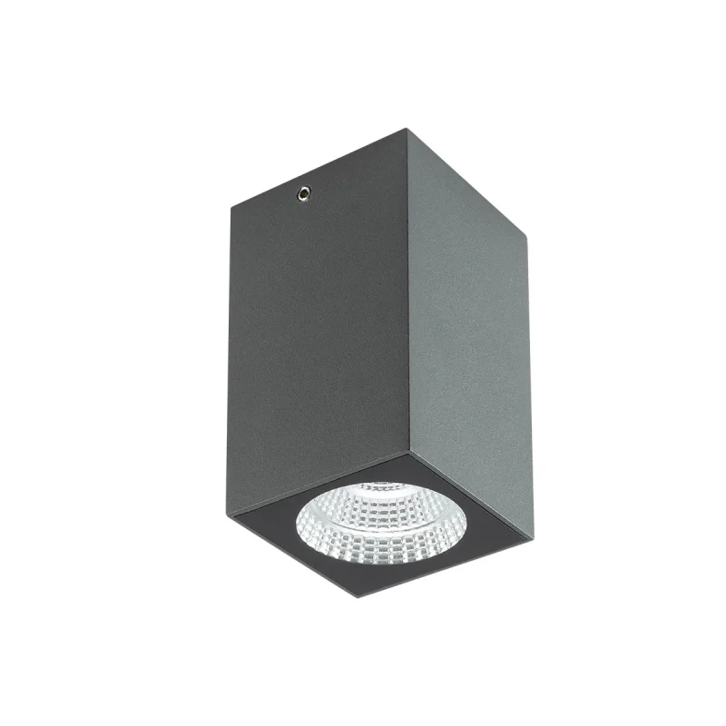Луни за външен монтаж Quad 90091 – REDO LED фасадна луна за външен монтаж в тъмно сив, 1x4W, 3000K, IP65