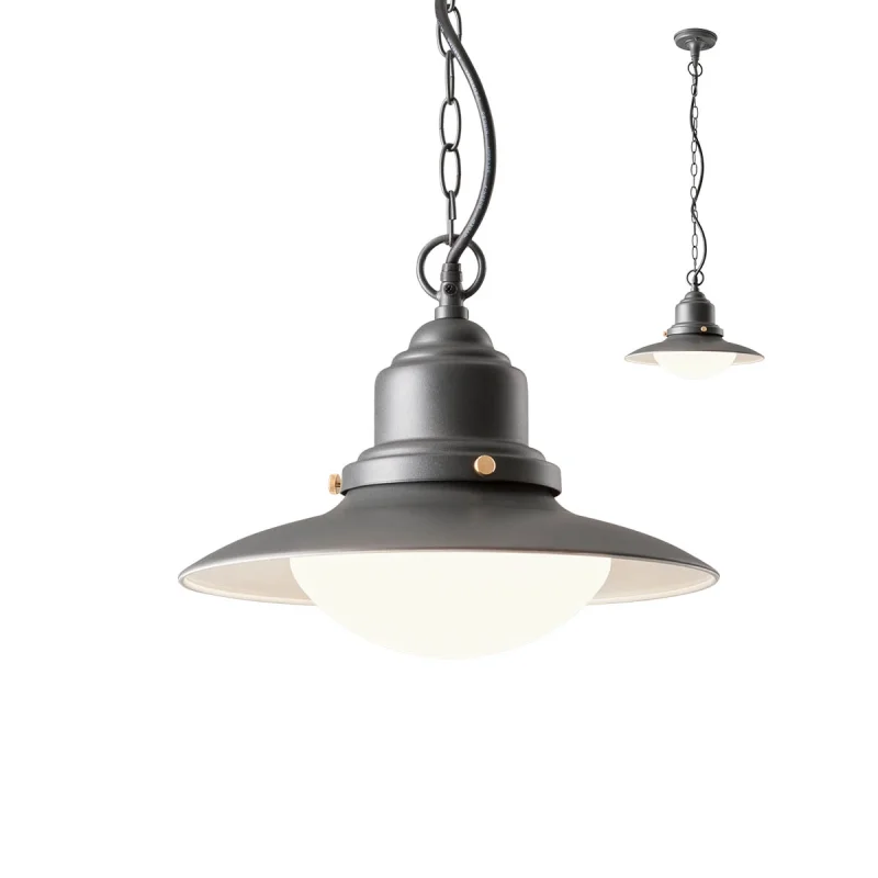 Външни пендели Elio 90094 – REDO градински пендел в антрацит, 1x42W, IP44
