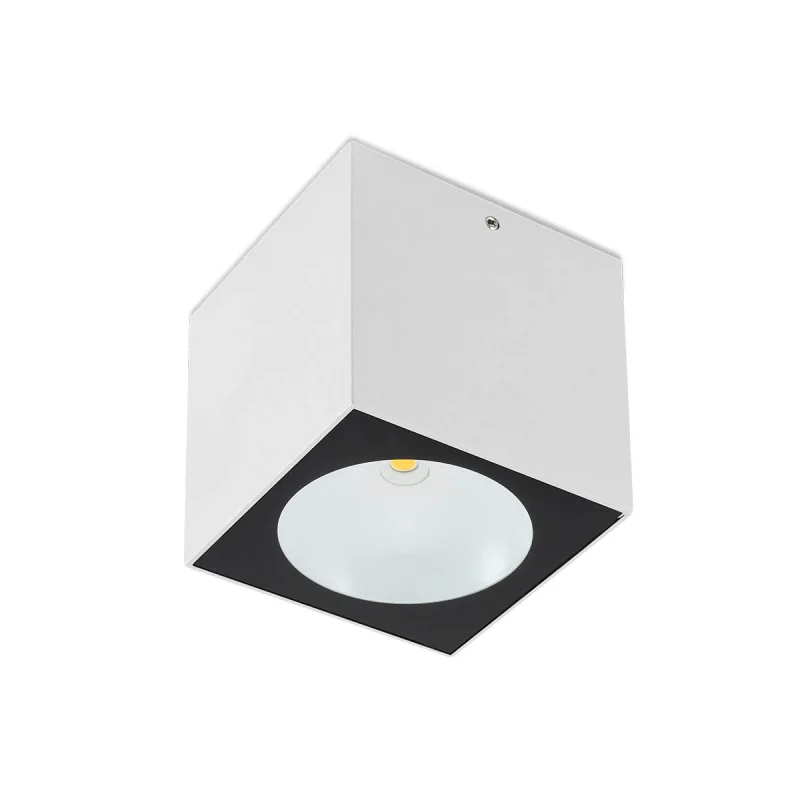 Outdoor Downlights Teko 90103 – REDO LED facade downlight for outdoor mounting in white, 1x7W, 3000K, IP65