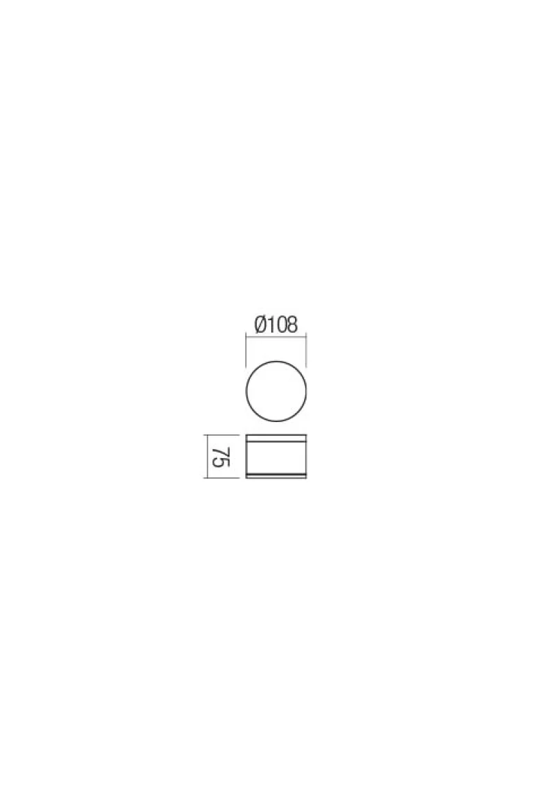 Akron 90107 – REDO LED фасадна луна за външен монтаж в антрацит, 1x9W, 3000K, IP54