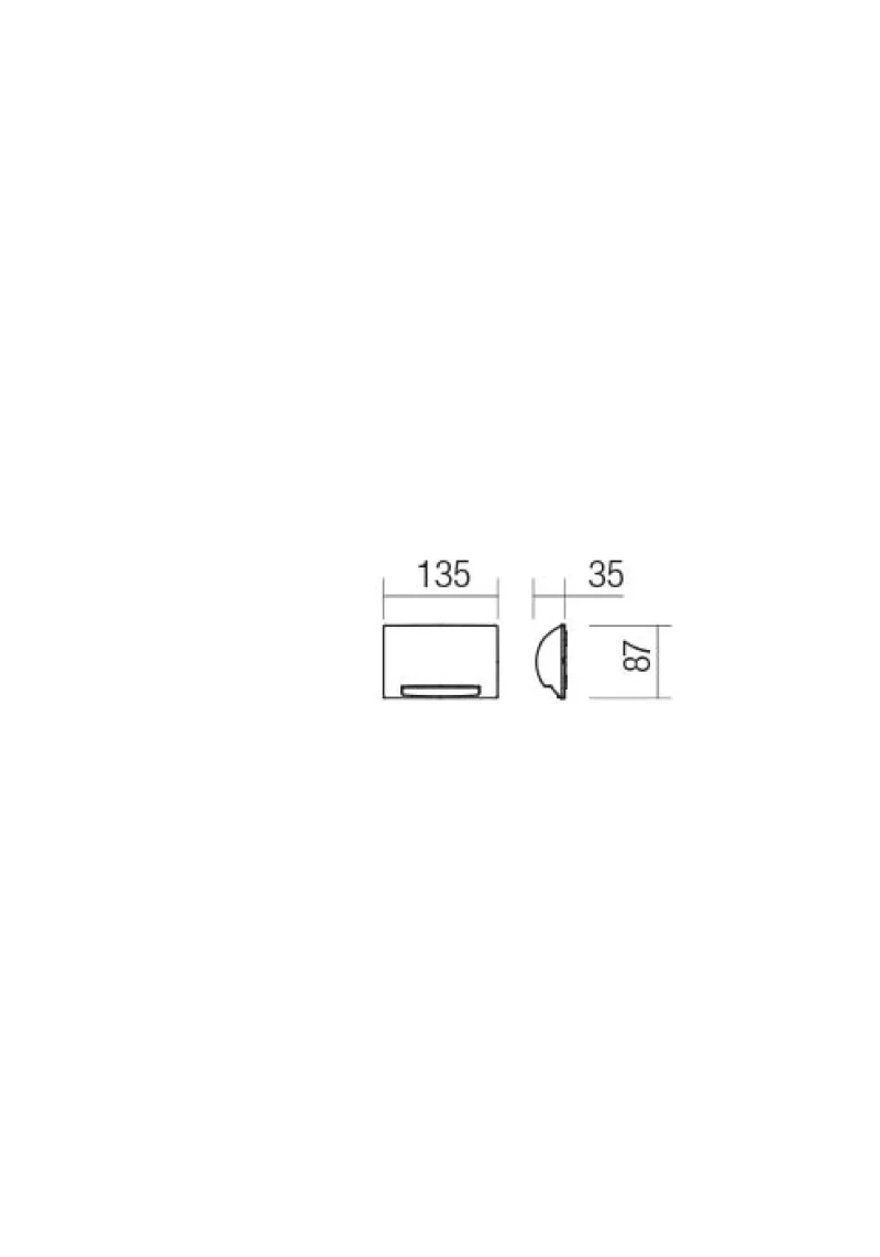 Slot 90123 – REDO LED фасадна луна за външен монтаж в тъмно сив, 1x5W, 3000K, IP65