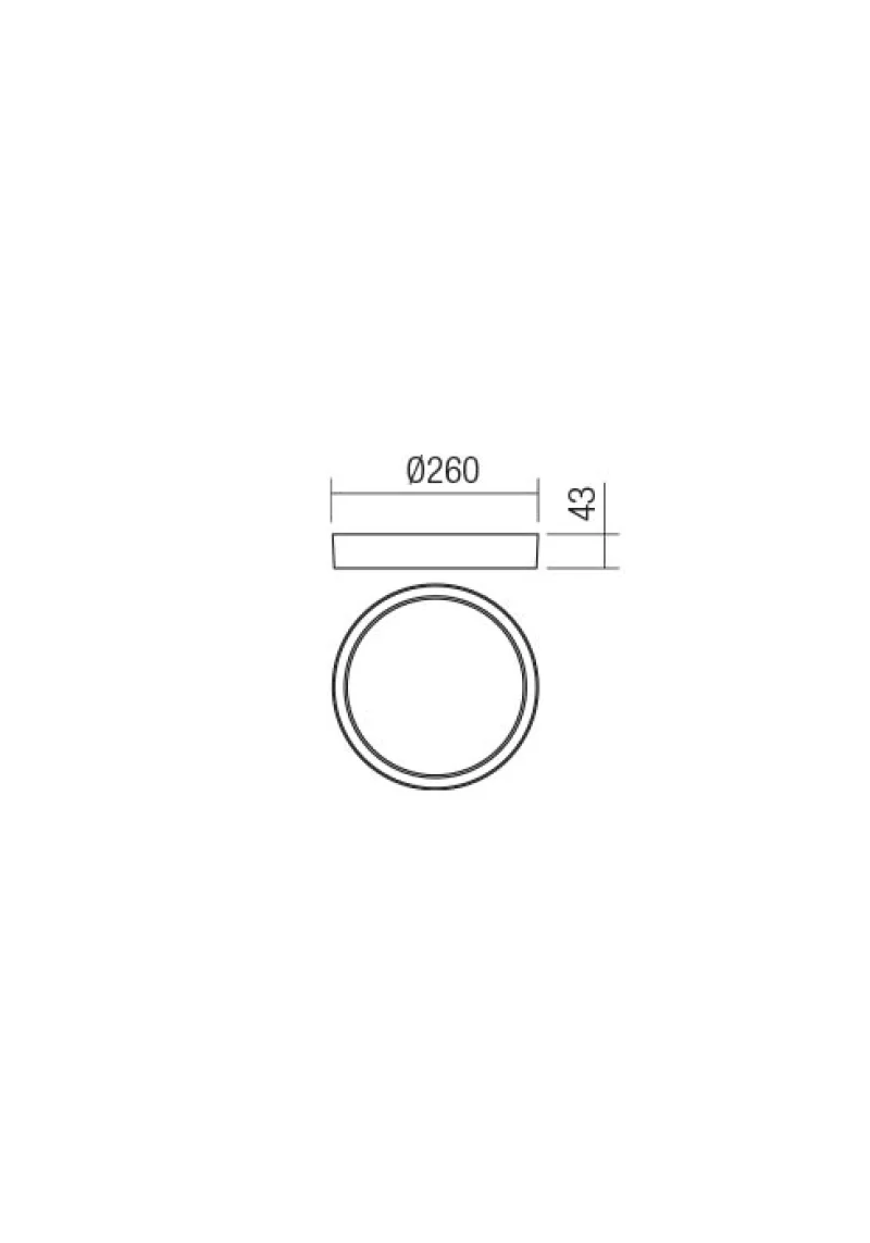 Ponza 90155 – REDO LED фасаден плафон в антрацит, 1x16W, 3000K, IP65
