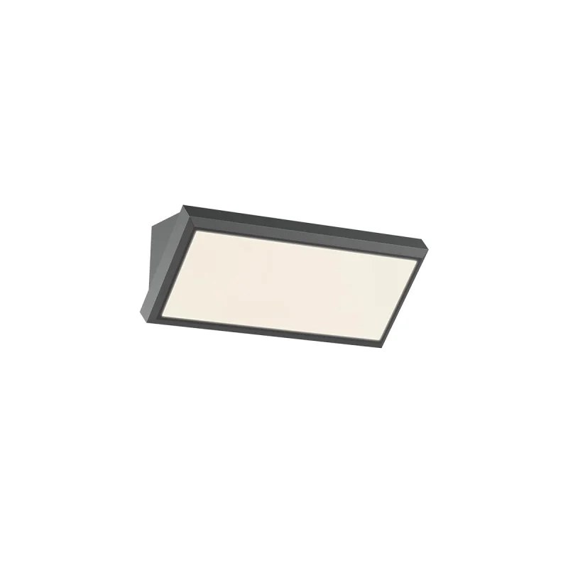 Outdoor Wall Lights Mako 90159 – REDO LED facade wall light in dark grey, 1x12W, 3000K, IP65