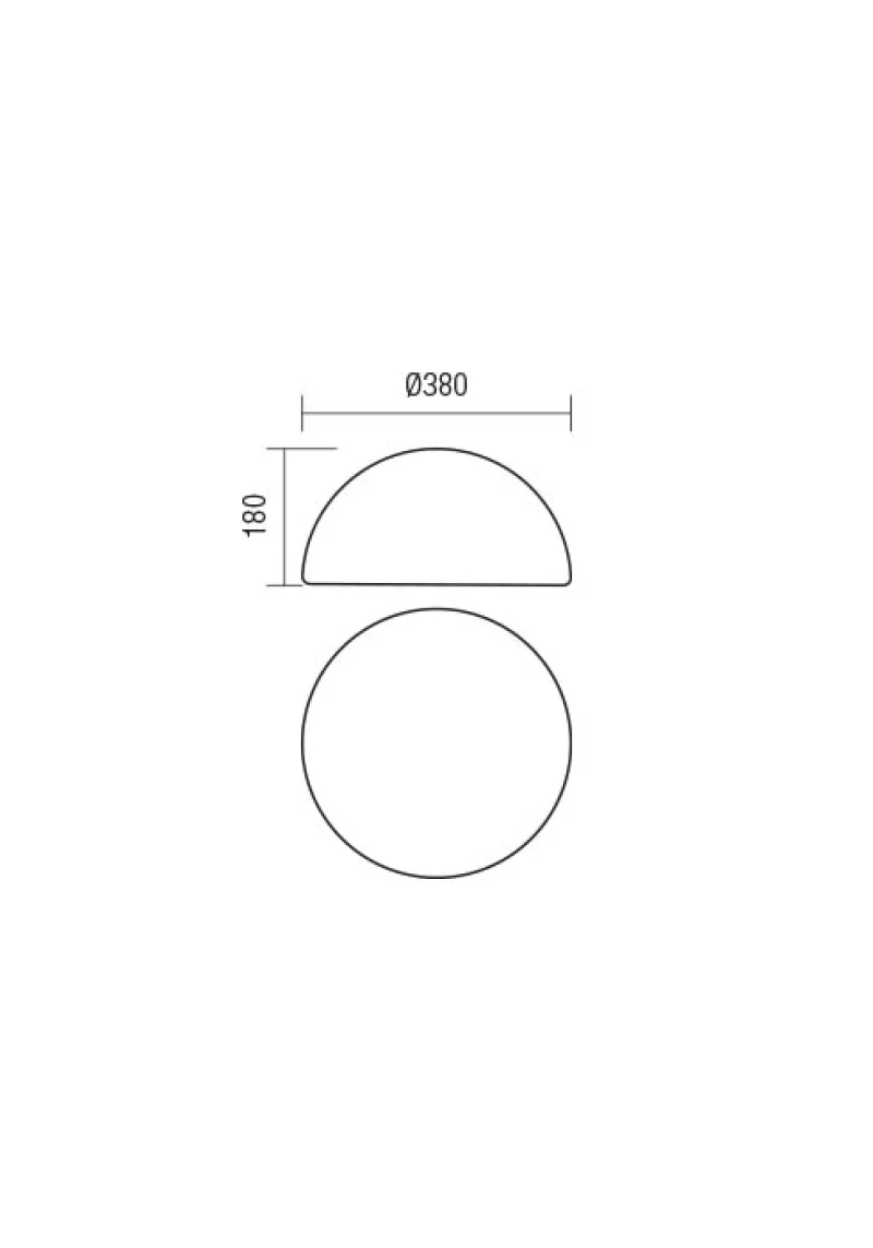 Blob 90167 – REDO garden luminaire in white, 1X23W, IP65