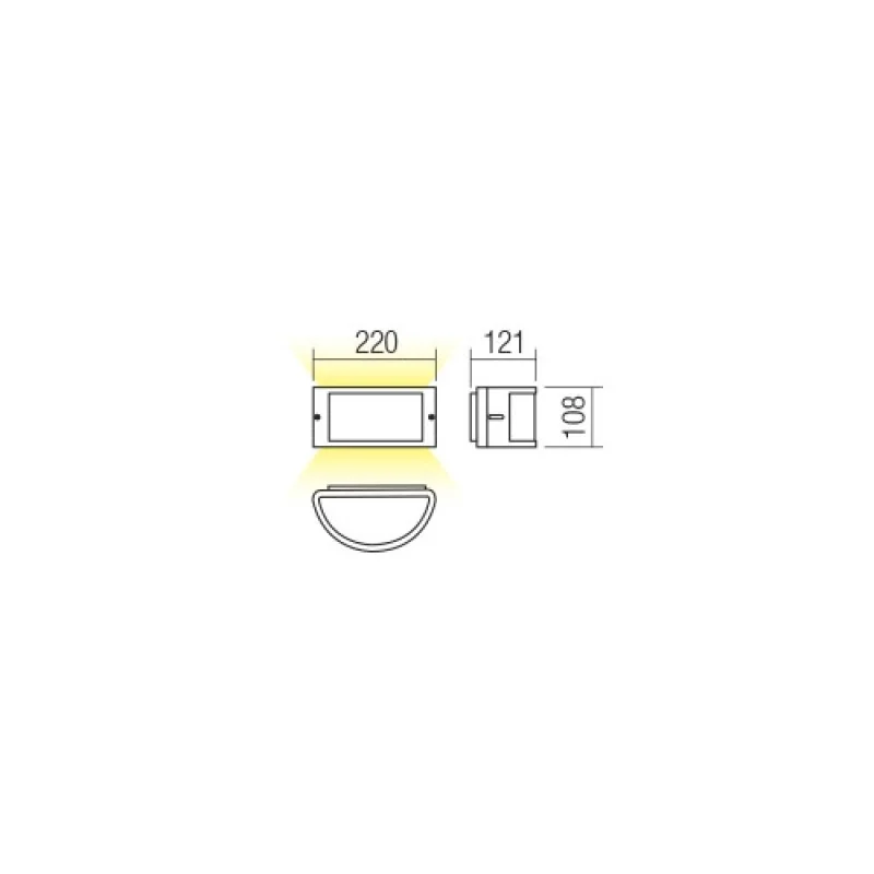 Asti 90186 – Smarter LED фасаден аплик в тъмно кафяв, 10W, 3000K, IP54