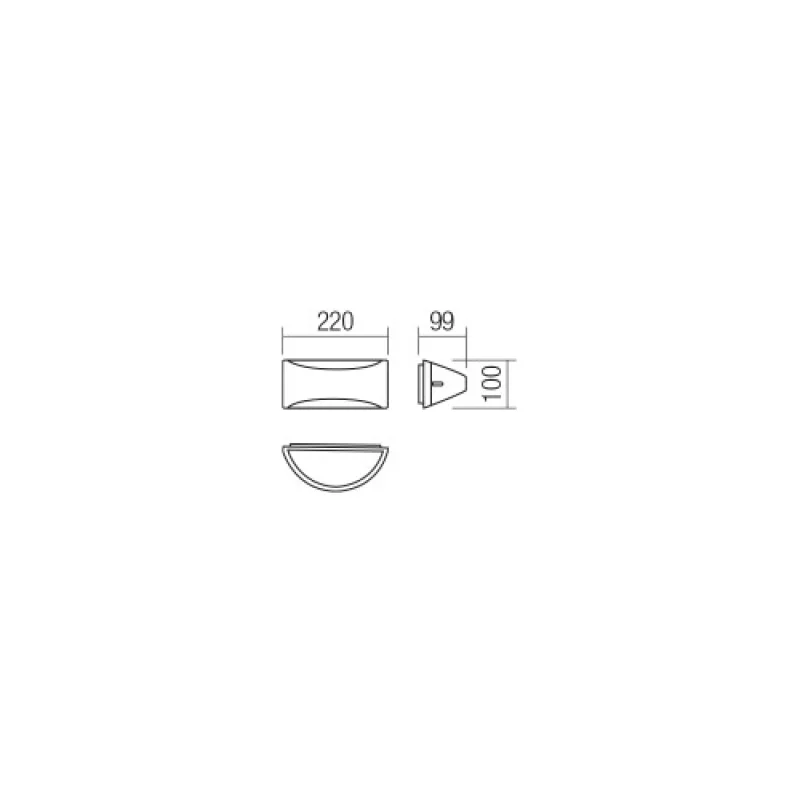 Scudo 90192 – Smarter LED фасаден аплик в тъмно кафяв, 10W, 3000K, IP54