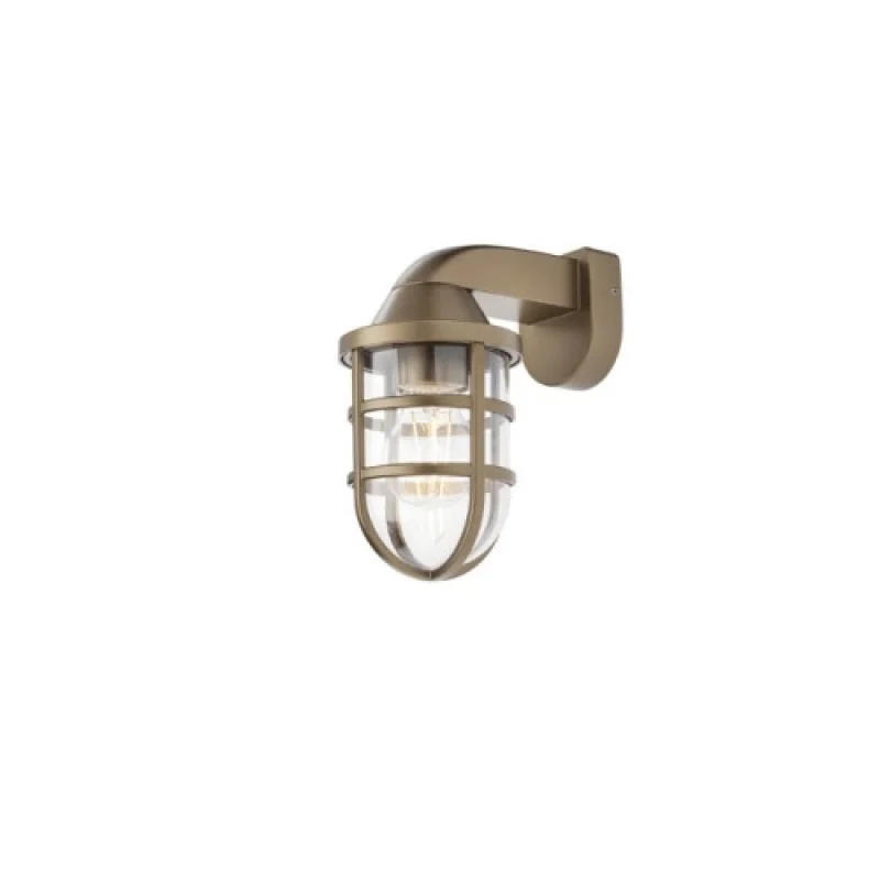 Outdoor Wall Lights Cage 90205 – Smarter facade wall light in brass, 1X28W, IP44