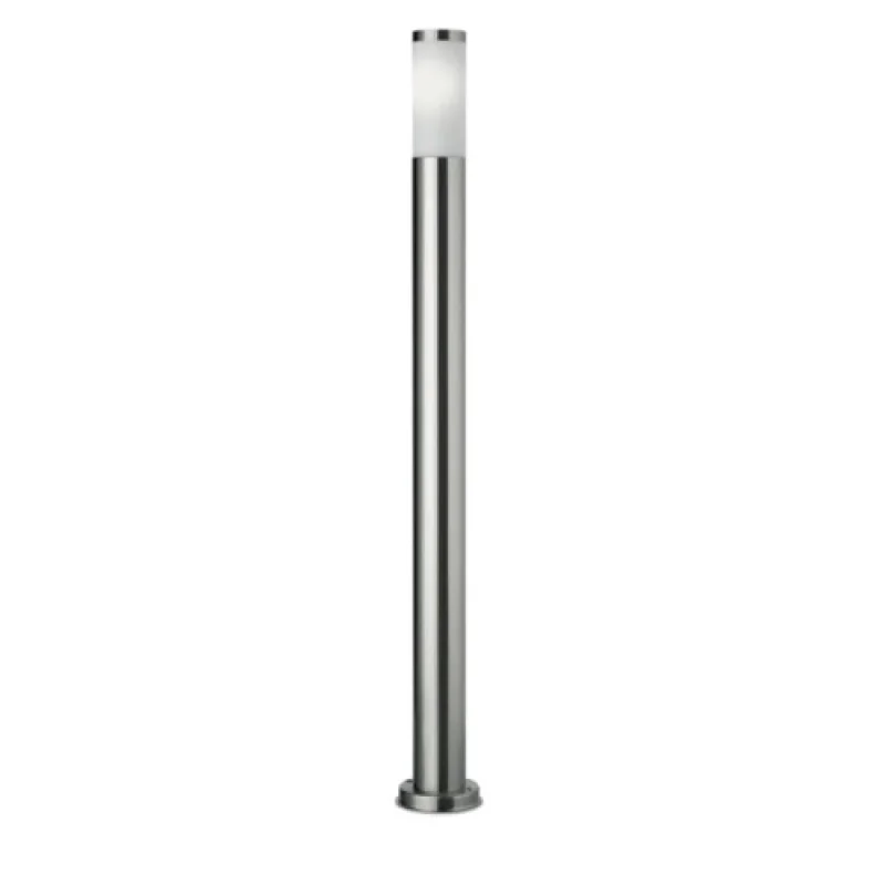 Външни стоящи лампи Colonna 9021 – Smarter градински стълб в матиран хром, 1X28W