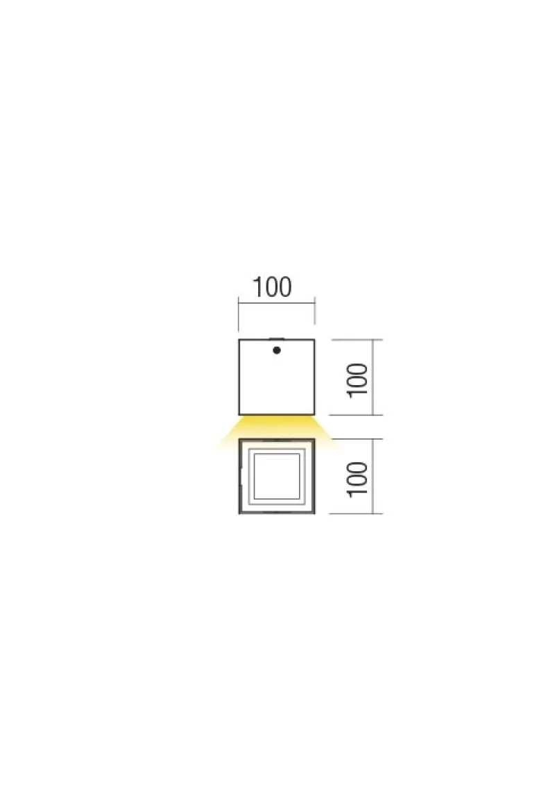 Hub 90228 – REDO LED фасадна луна за външен монтаж в бял мат, 12W, 3000K, IP54