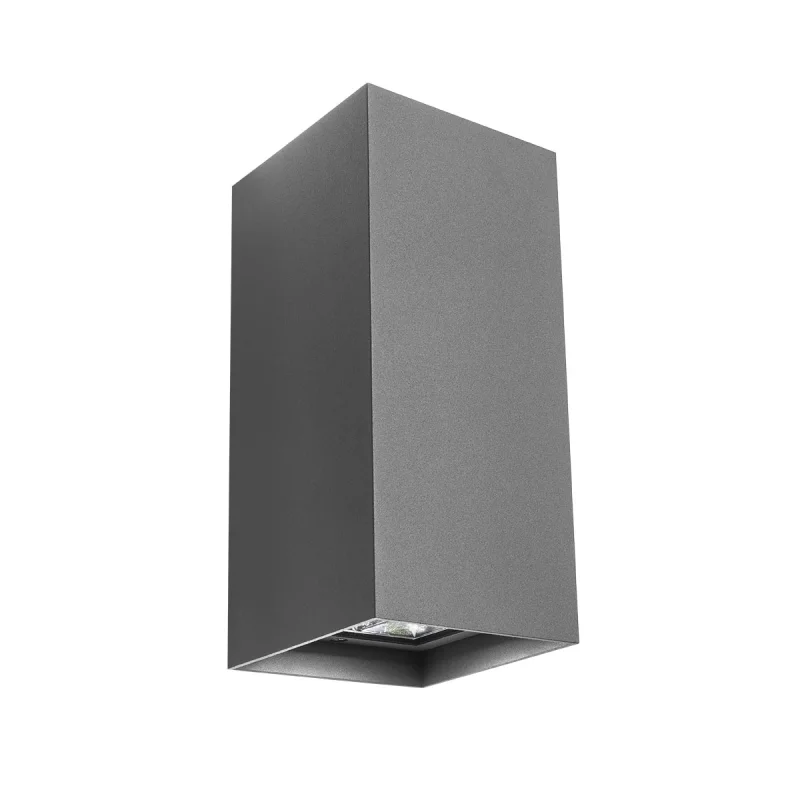 Външно стенно осветление Hub 90232 – REDO LED фасаден аплик в тъмно сив, 21W, 3000K, IP54