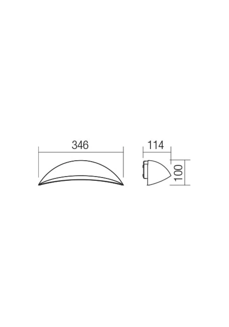 Palma 90234 – REDO LED фасаден аплик в бял, 18W, 3000K, IP54