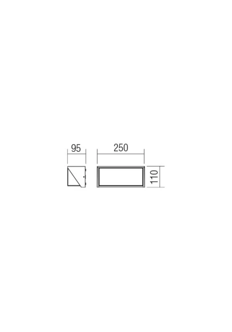 Spectra 90238 – REDO LED фасаден аплик в антрацит, 17W, 3000K, IP54