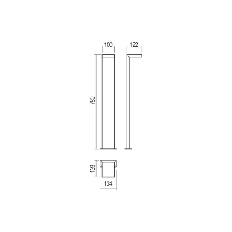 Embo 90280 – Smarter LED градински стълб в тъмно сив, 8W, 3000K, IP54