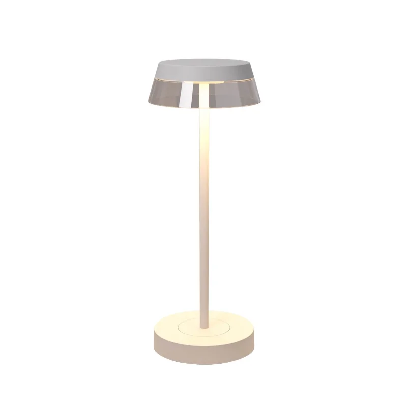 Градинско осветление Iluna 90306 – REDO LED градинска настолна лампа с USB в матово бял, 1x2,5W, 3000K, IP65