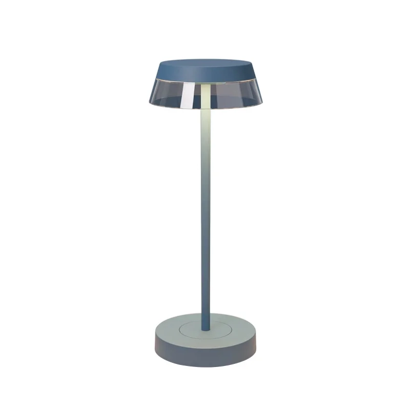 Градинско осветление Iluna 90310 – REDO LED градинска настолна лампа с USB в матово син, 1x2,5W, 3000K, IP65