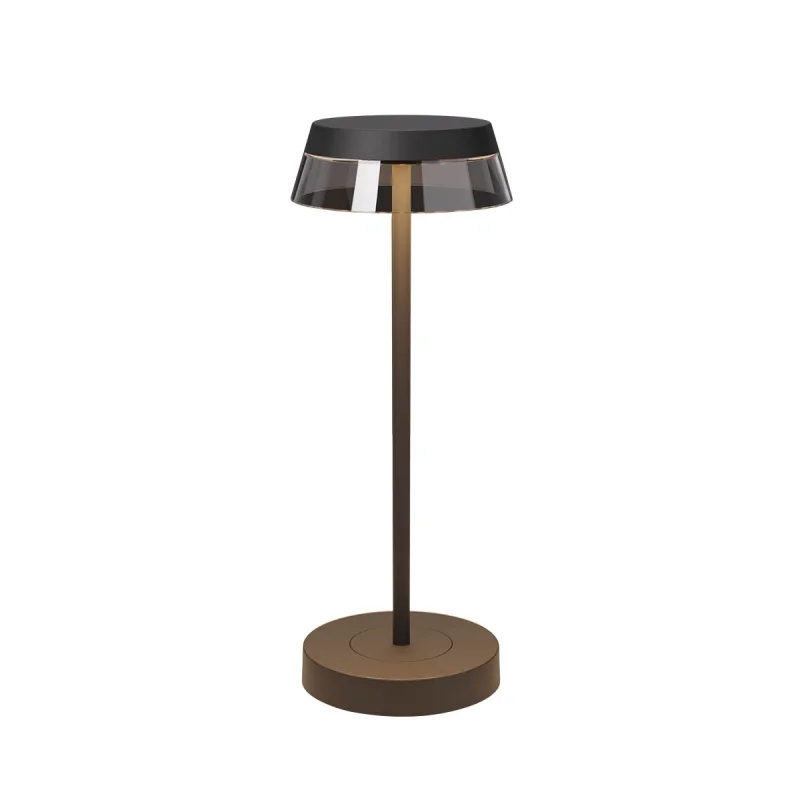 Градинско осветление Iluna 90312 – REDO LED градинска настолна лампа с USB в матово черен, 1x2,5W, 3000K, IP65