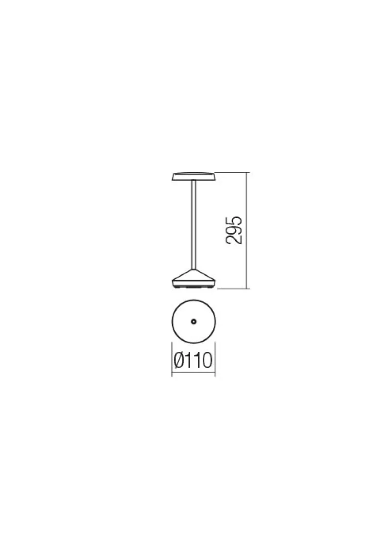 Sophie 90313 – REDO LED garden table lamp with USB in matt white, 1x2,2W, 3000K, IP65