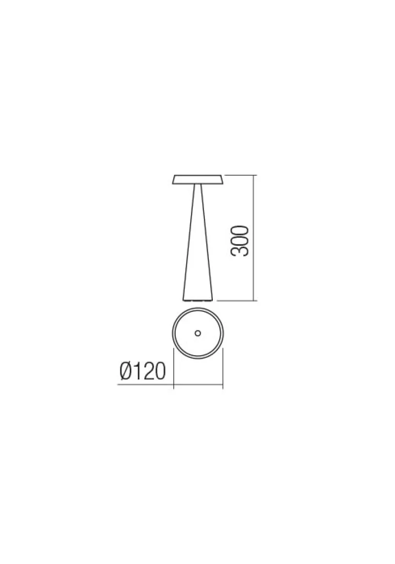 Tao 90334 – REDO LED garden table lamp with USB in matt green, 1x2,5W, 3000K, IP65