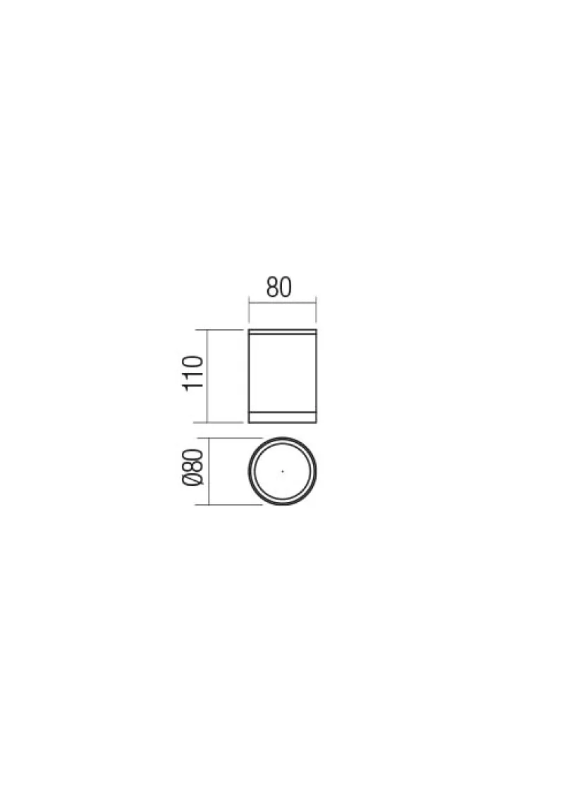 Xilo 90338 – REDO LED фасадна луна за външен монтаж в бял, 1x9W, 3000K, IP54
