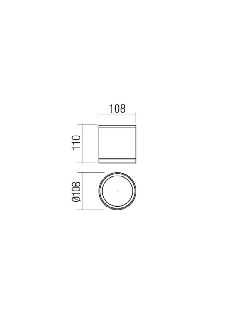 Xilo 90345 – REDO LED фасадна луна за външен монтаж в тъмно сив, 1x15W, 3000K, IP54