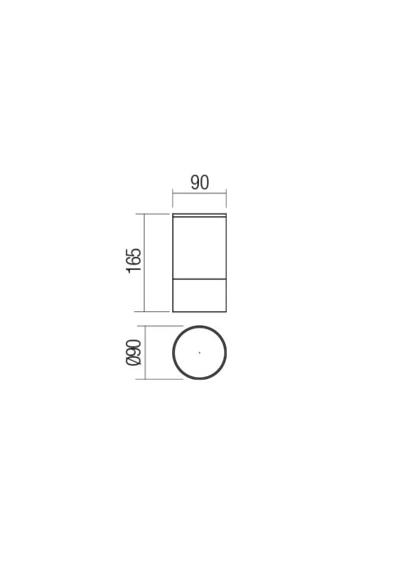 Xilo 90350 – REDO LED фасадна луна за външен монтаж в бял, 1x6W, 3000K, IP54