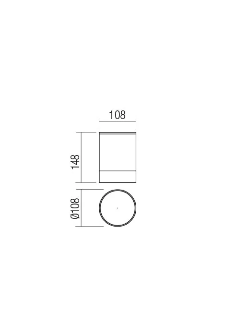Xilo 90358 – REDO LED фасадна луна за външен монтаж в тъмно кафяв, 1x15W, 3000K, IP54
