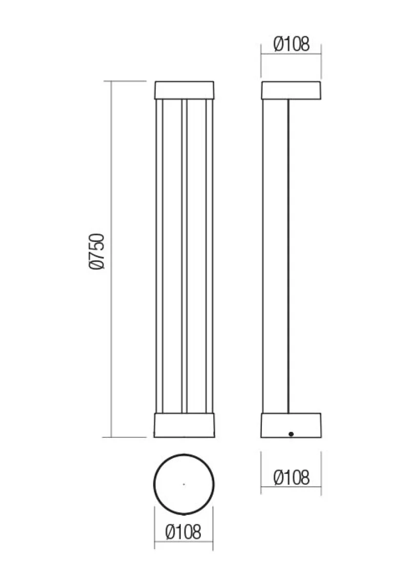 Zeus 90366 – REDO LED градински стълб в тъмно кафяв, 1x11,5W, 3000K, IP54