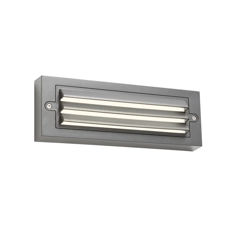 Outdoor Downlights Krup 90367 – REDO LED facade downlight for outdoor mounting in dark grey, 1x6W, 3000K, IP65