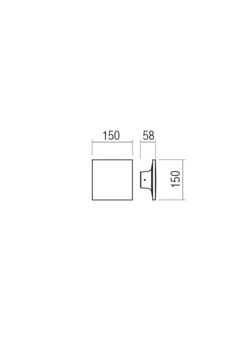 Aura 90370 – REDO LED фасаден аплик в бял, 1x8W, 3000K, IP65