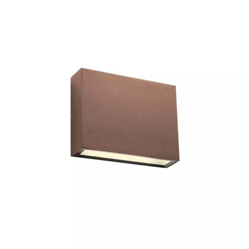 Outdoor Wall Lights Kamal 90380 – REDO LED facade wall light in dark brown, 4,4W, 4000K, IP54