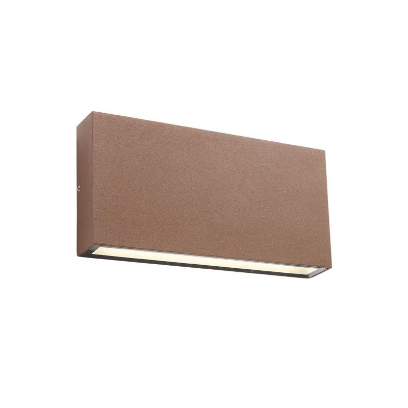 Outdoor Wall Lights Kamal 90383 – REDO LED facade wall light in dark brown, 12W, 3000K, IP54