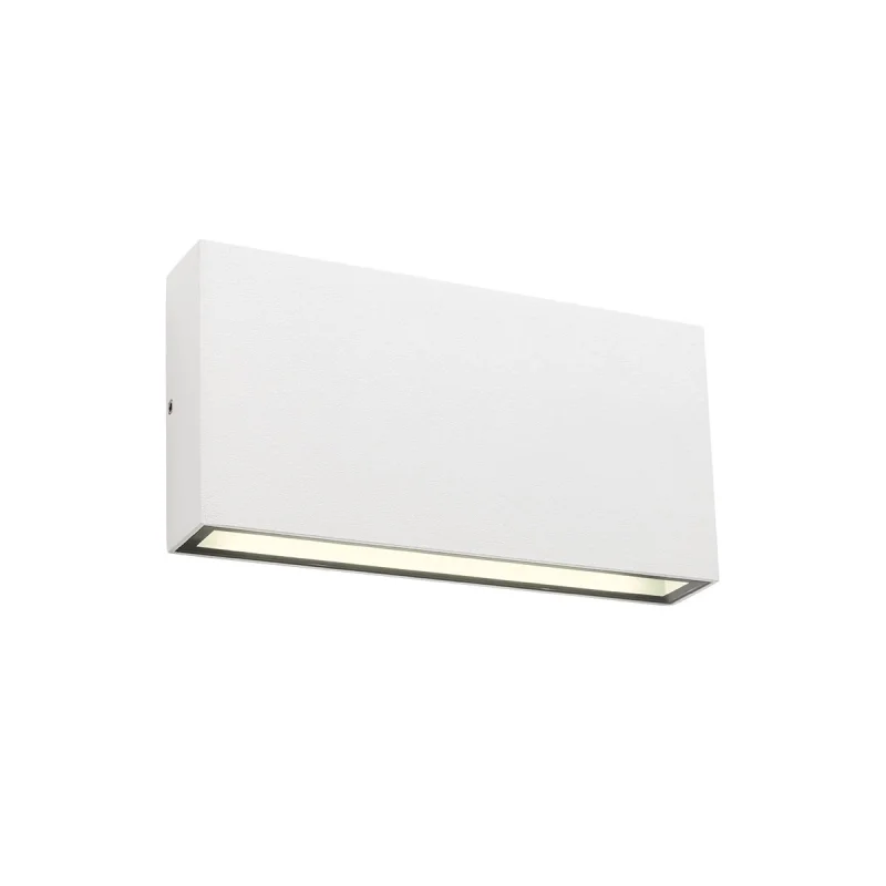Външно стенно осветление Kamal 90384 – REDO LED фасаден аплик в бял, 12W, 4000K, IP54
