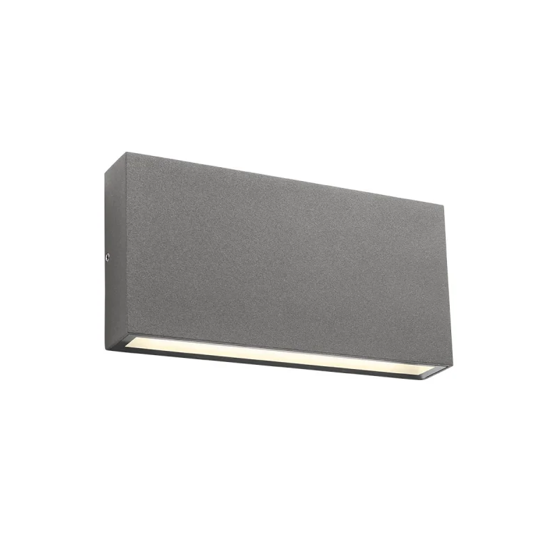 Външно стенно осветление Kamal 90385 – REDO LED фасаден аплик в тъмно сив, 12W, 4000K, IP54