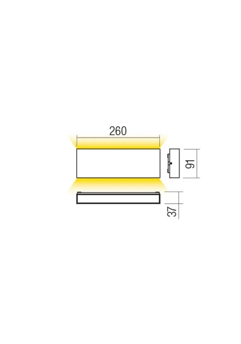 Kamal 90392 – REDO LED фасаден аплик в тъмно кафяв, 15W, 4000K, IP54
