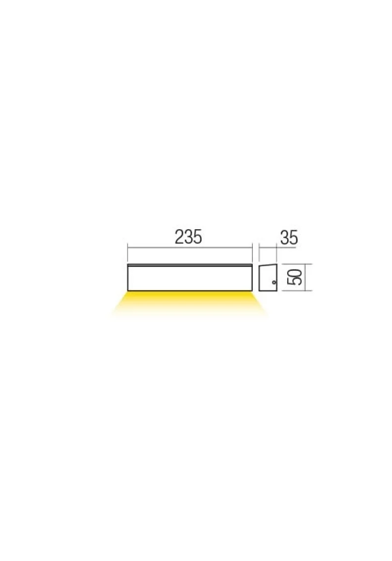 Omnia 90396 – REDO LED фасаден аплик в бял, 13.5W, 4000K, IP54