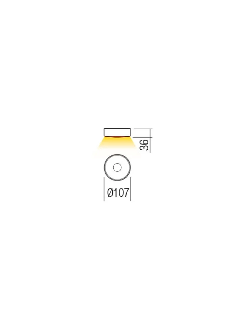 Log 90411 – REDO LED фасадна луна за външен монтаж в матово бял, 1x6W, 3000K, IP65