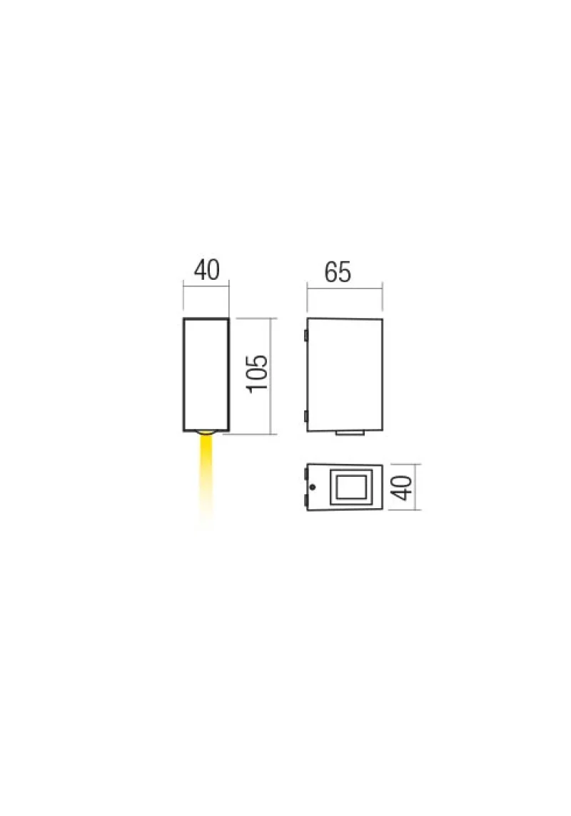 Ace 90415 – REDO LED фасаден аплик в тъмно сив, 1x3,36W, 3000K, IP54