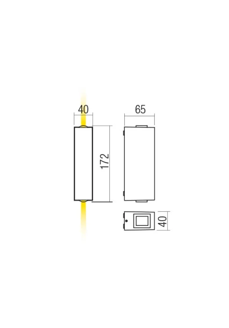 Ace 90419 – REDO LED фасаден аплик в бял, 2X5,84W, 3000K, IP54