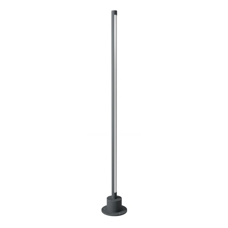 Bollard Lights Wiki 90435 – REDO LED garden bollard in dark grey, 1x10W, 3000K, IP65