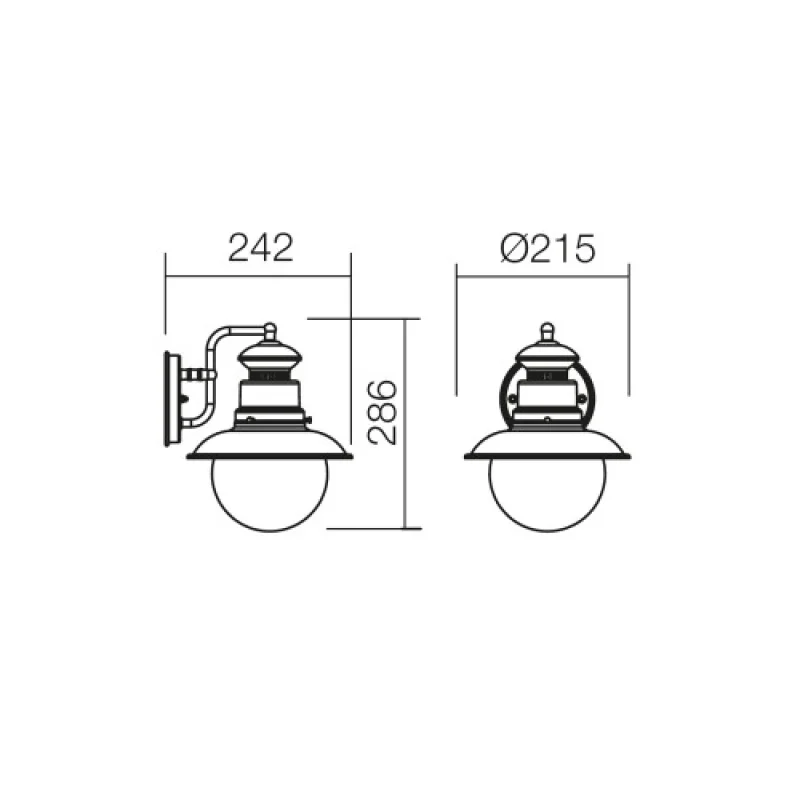 Scott 9045 – Smarter градински аплик в антично черен, 1X42W