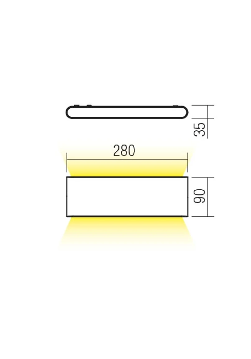 Klippe 90451 – REDO LED фасаден аплик в бял, 24W, 3000K, IP54
